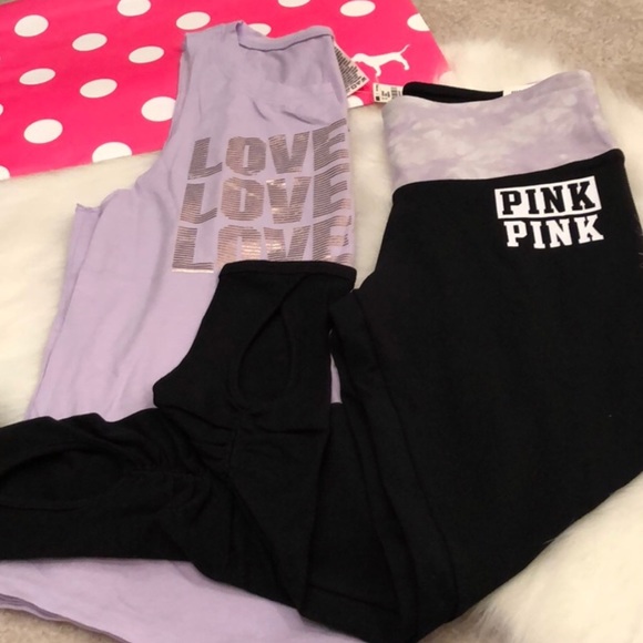 PINK Victoria's Secret Tops - NWT Pink Victoria’s Secret lavender outfit size Xs